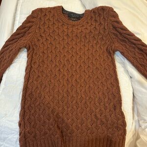 Rag & Bone Chestnut Cable Knit Sweater